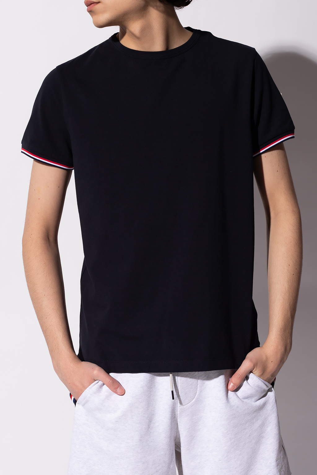 Navy blue Slim fit T-shirt Moncler - Vitkac GB